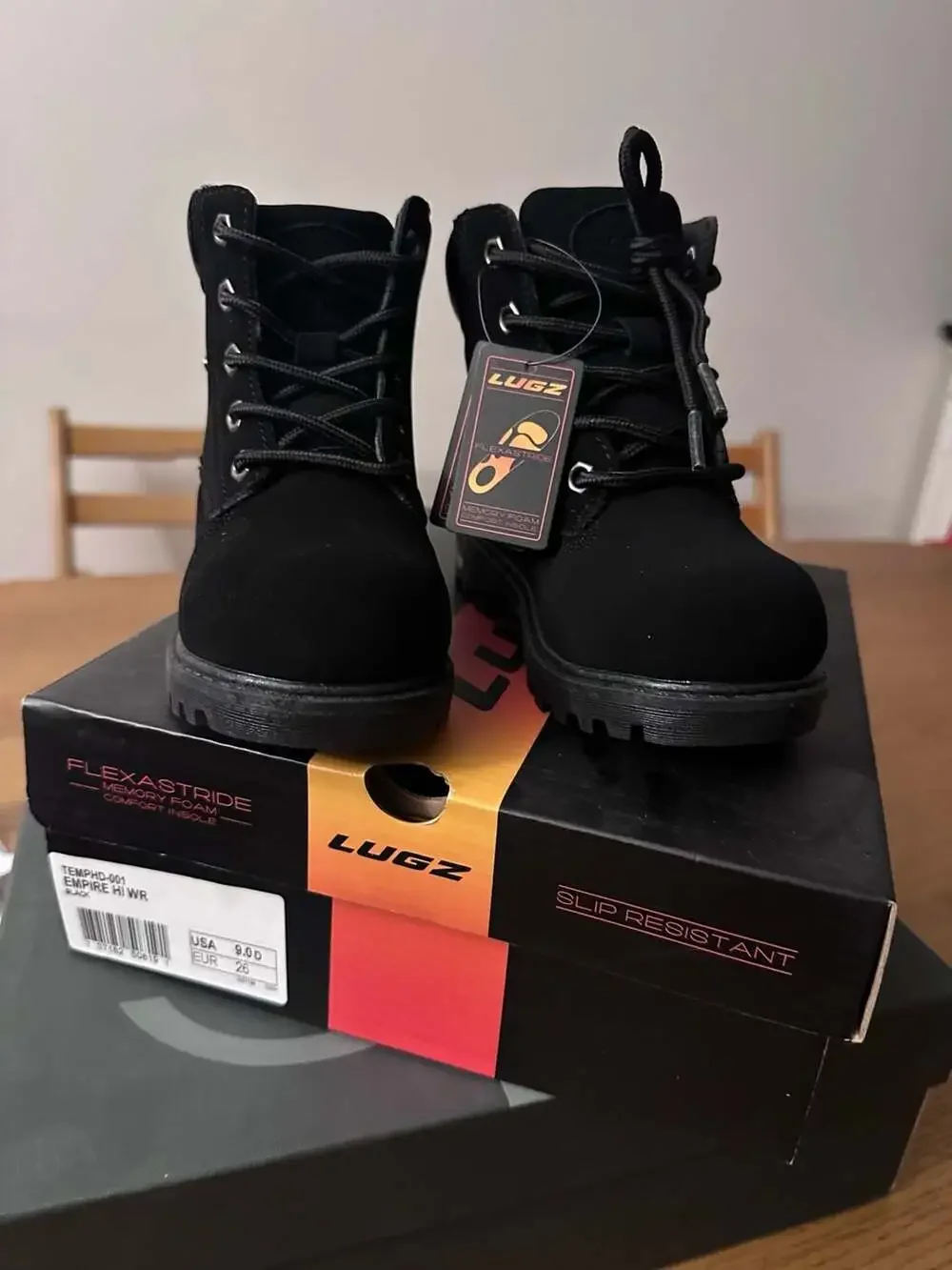 Lugz Empire Hi WR Toddler Water Resistant Slip-Resistant Boots Black